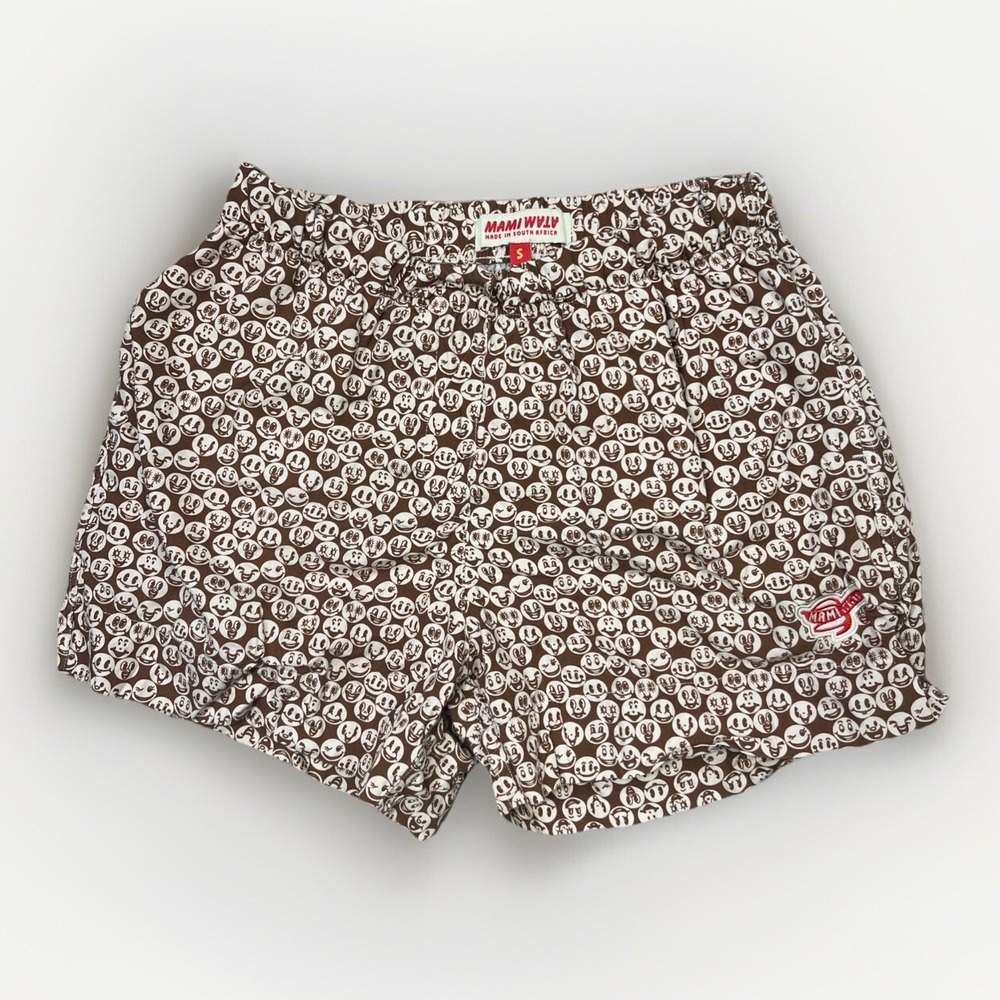 Mami Wata Made In South Africa Youth Funny Faces Shorts Size Small